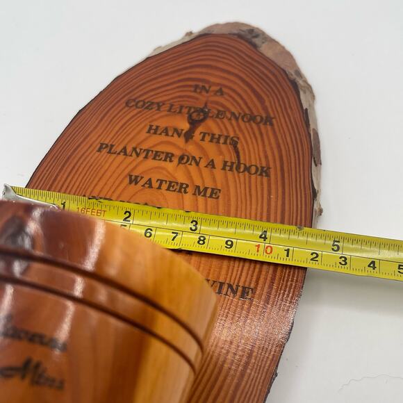 Great Smokey Mtns Wood Vine Planter from Forbidden Caverns Rustic Polished Wall - Picture 10 of 11